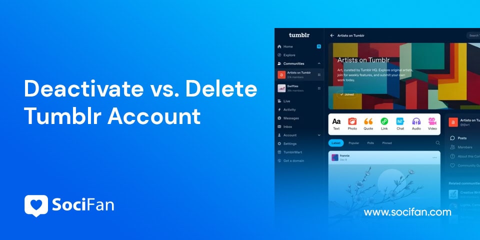 Deactivate vs. Delete Tumblr Account