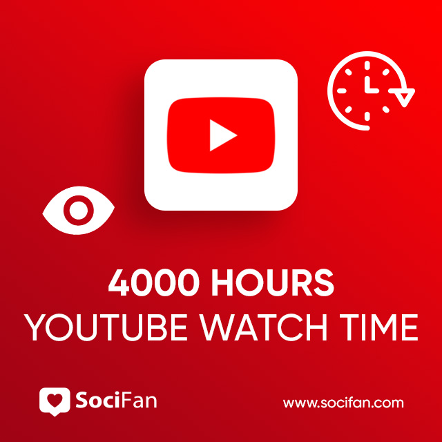 4000 hours youtube watch time