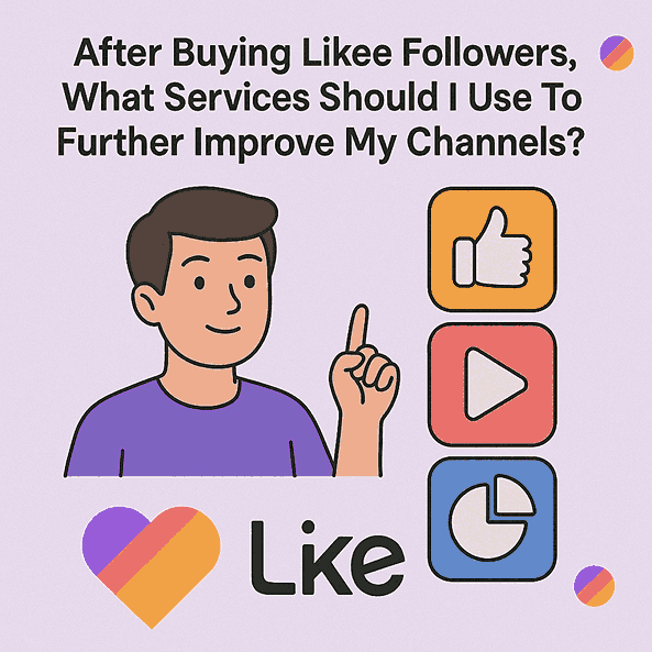 After Buying Likee Followers, What Services Should I Use To Further Improve My Channels?