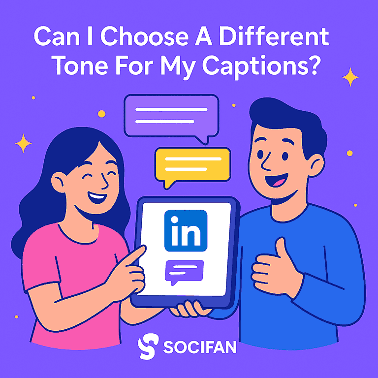 Can I Choose A Different Tone For My Captions?